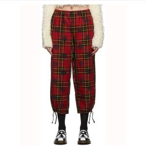 TRICOT COMME DES GARÇONS
Red Tartan Polka Dot Trousers